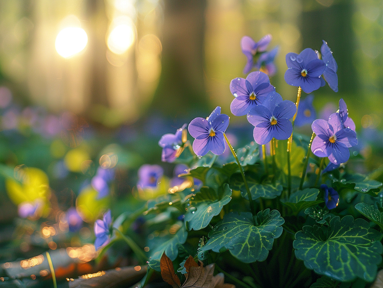 fleurs violettes